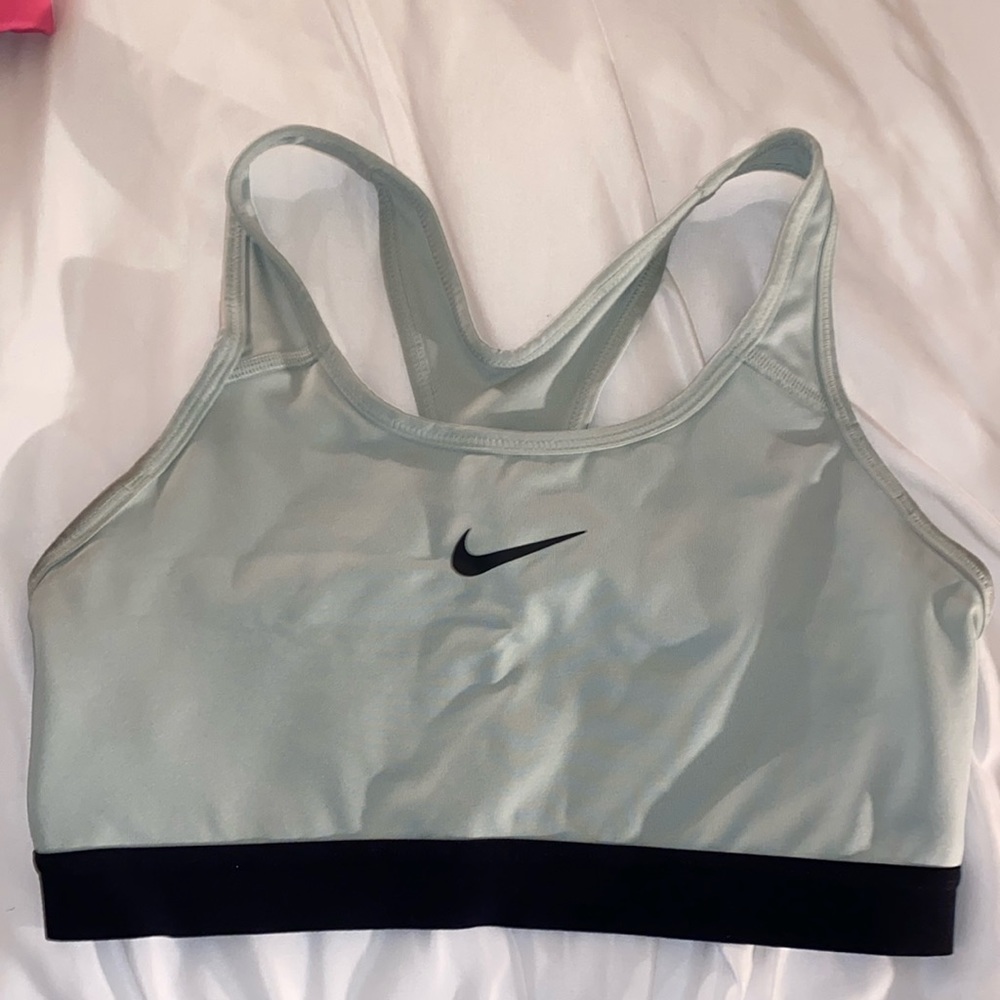 Pistachio/muted green Nike Sports Bra